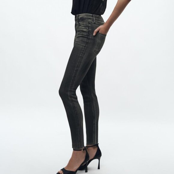 ZARA High Waisted Skinny Jeans Sz 6 - Picture 2 of 6